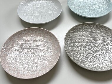 チュールレース　中皿