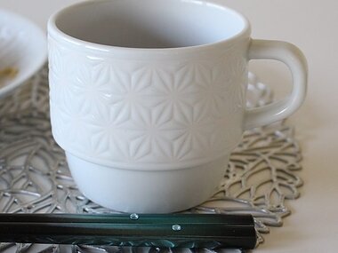 麻の葉　マグカップ